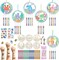 12Pack Wind Chime Kit for Kids Make Your Own Ocean Animals Wind Chime DIY Coloring Wood Crafts Summer Wooden Arts and Crafts Under Sea Ornaments for Boys Girls School Activities Party Decoration